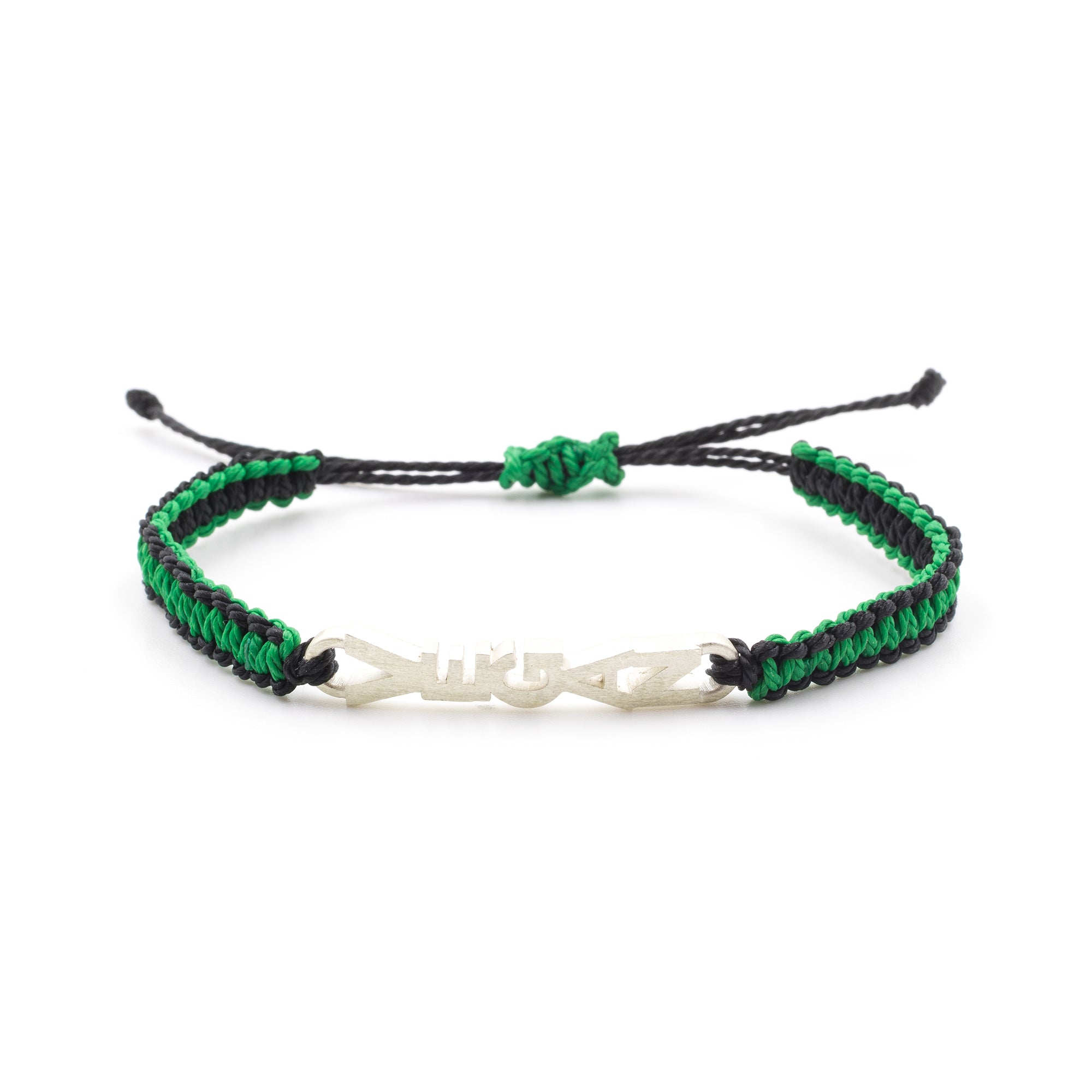 Vegan bracelet green, black